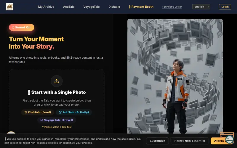 Screenshot of Trinity AI — Record Your Reality. Render Your Fantasy.