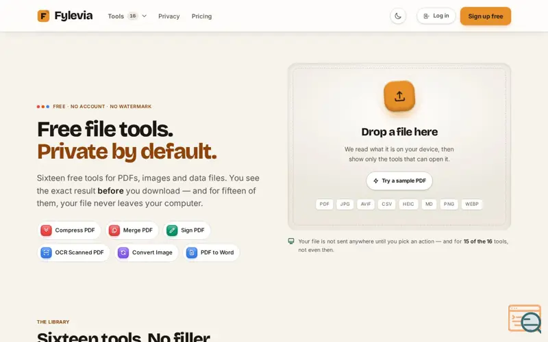 Screenshot of Fylevia