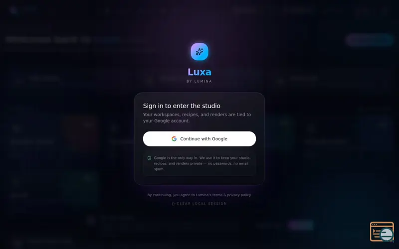 Screenshot of Luxa By Lumina