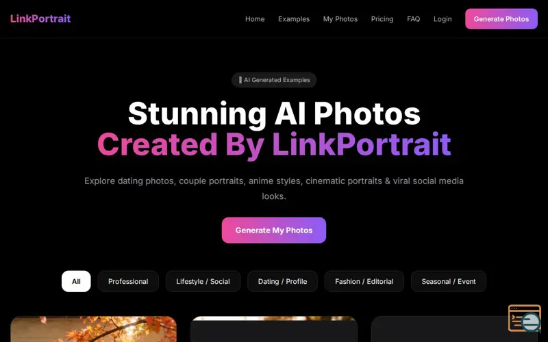 Screenshot of LinkPortrait
