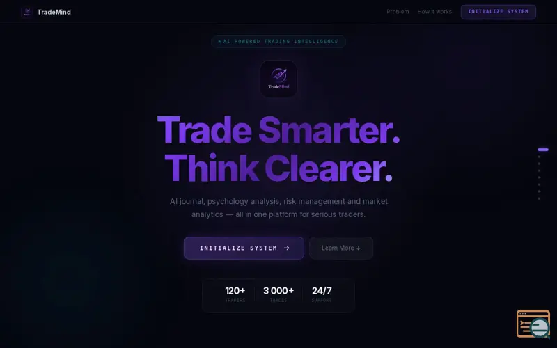 Screenshot of TradeMind