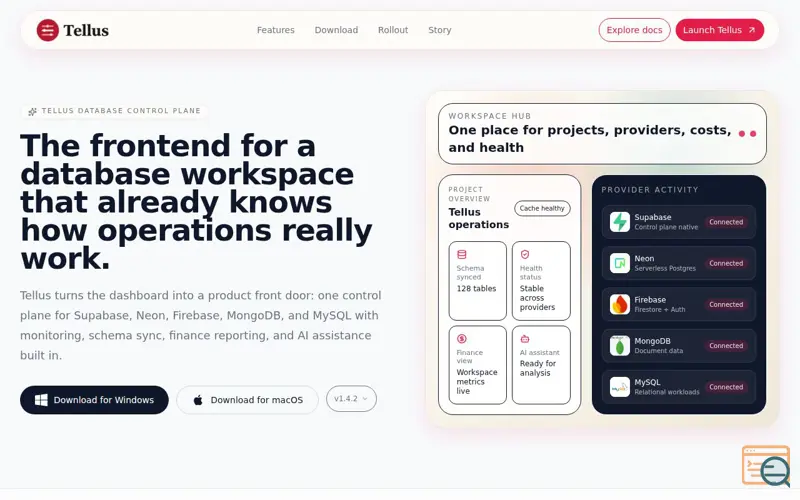 Screenshot of Tellus