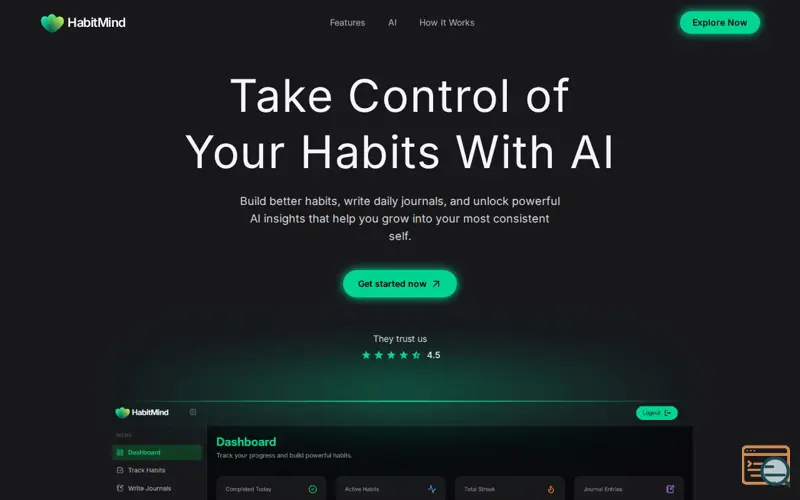 Screenshot of HabitMind