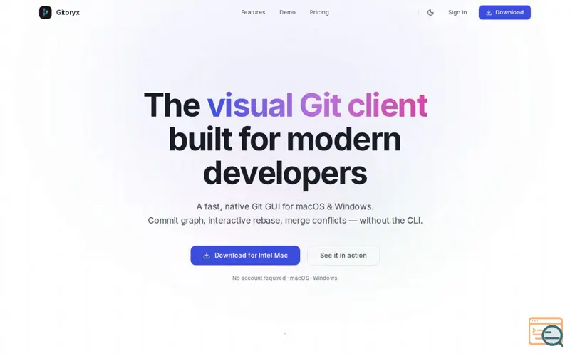 Screenshot of Gitoryx