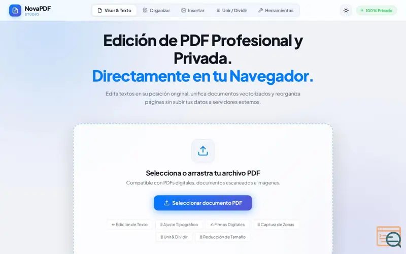Screenshot of NovaPDF Studio