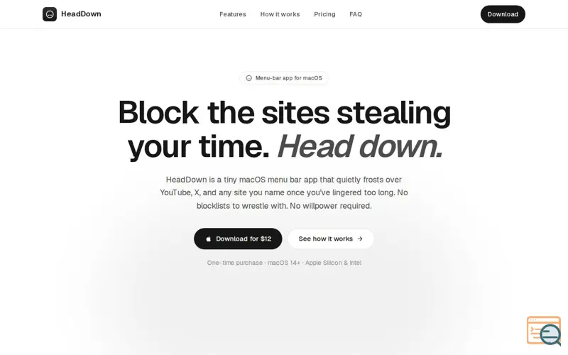 Screenshot of HeadDown