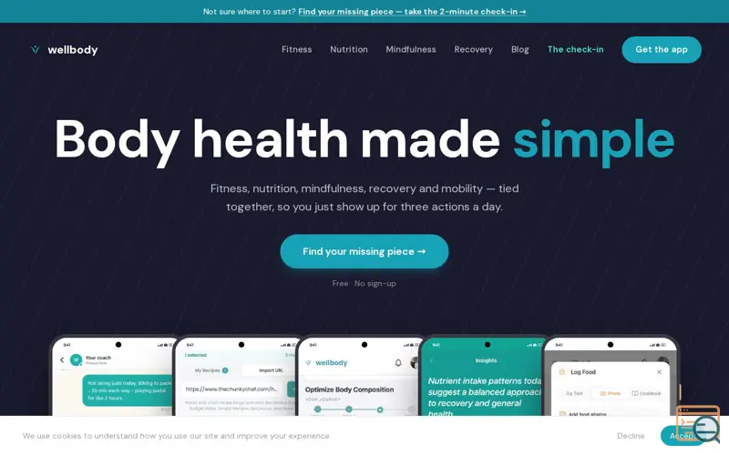 Screenshot of Wellbody