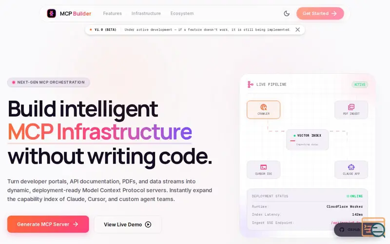 Screenshot of MCP Builder