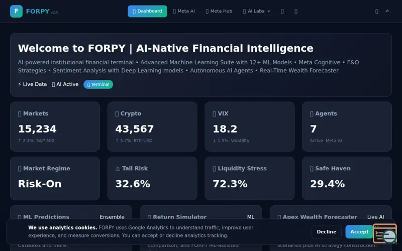 Screenshot of Product Launch-AI financial intelligence