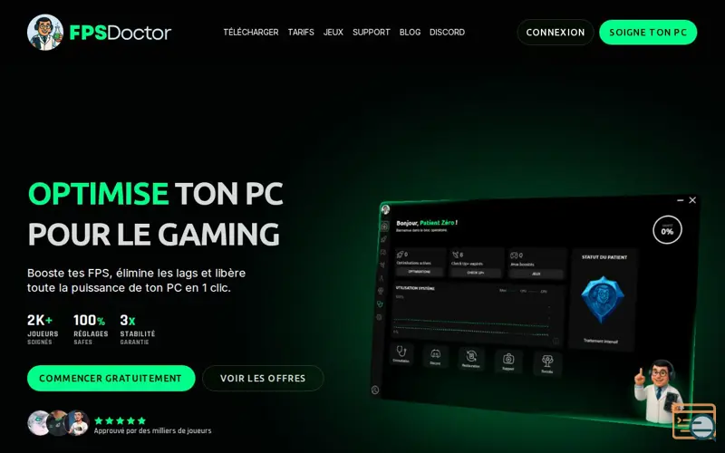 Screenshot of FPSDoctor