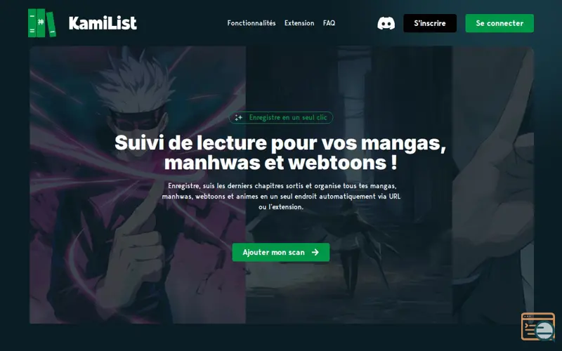 Screenshot of kamiList