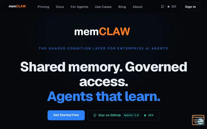 Screenshot of MemClaw