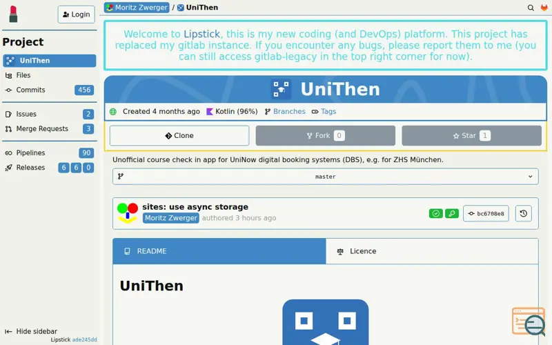 Screenshot of Lipstick
