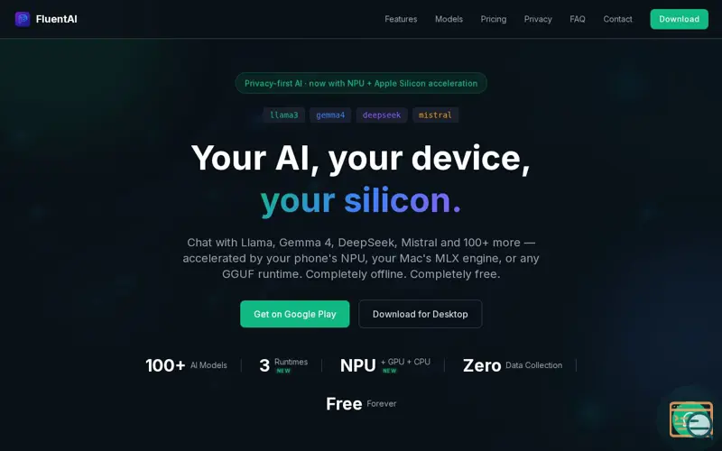 Screenshot of Fluent AI