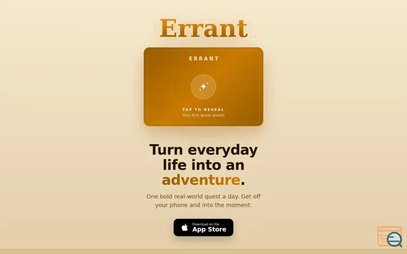 Screenshot of Errant