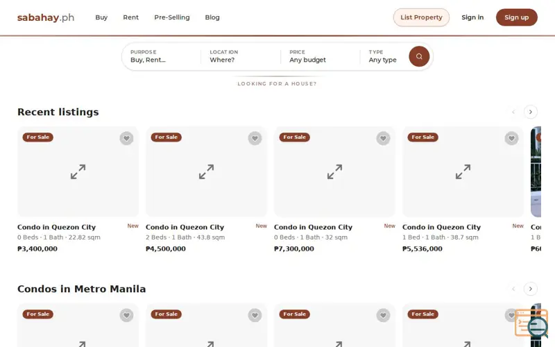 Screenshot of sabahay.ph