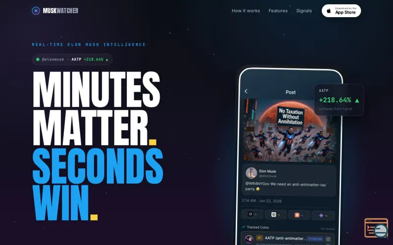 Screenshot of MuskWatcher