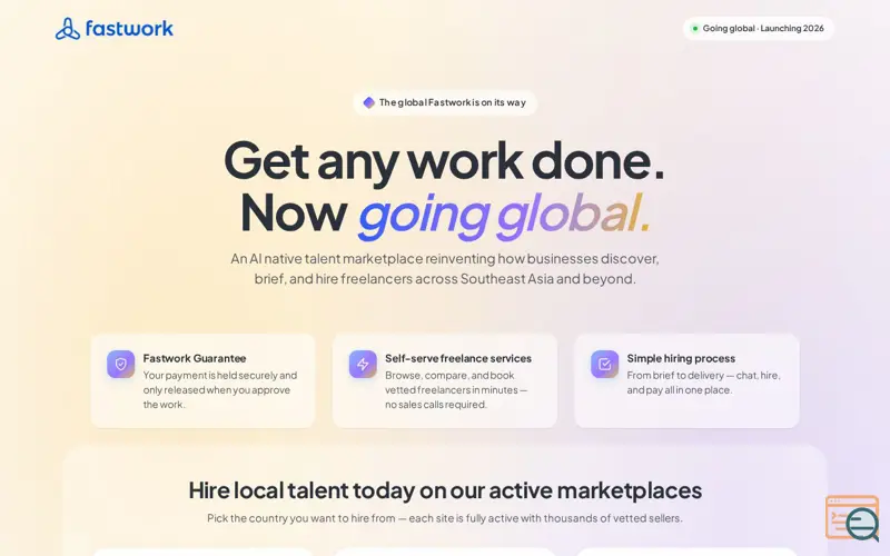Screenshot of Fastwork Global