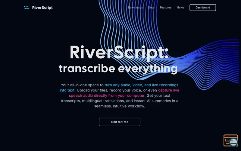 Screenshot of RiverScript