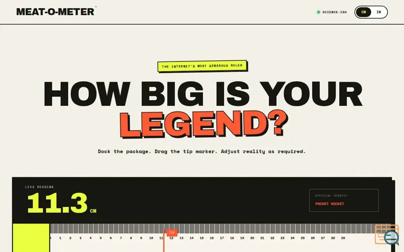 Screenshot of Meat-O-Meter
