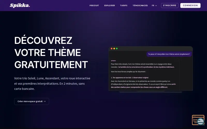 Screenshot of Spikka