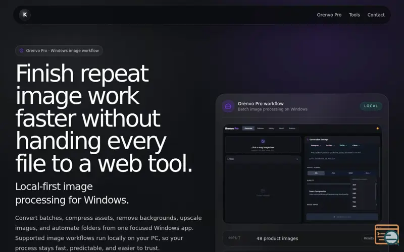 Screenshot of Orenvo Pro