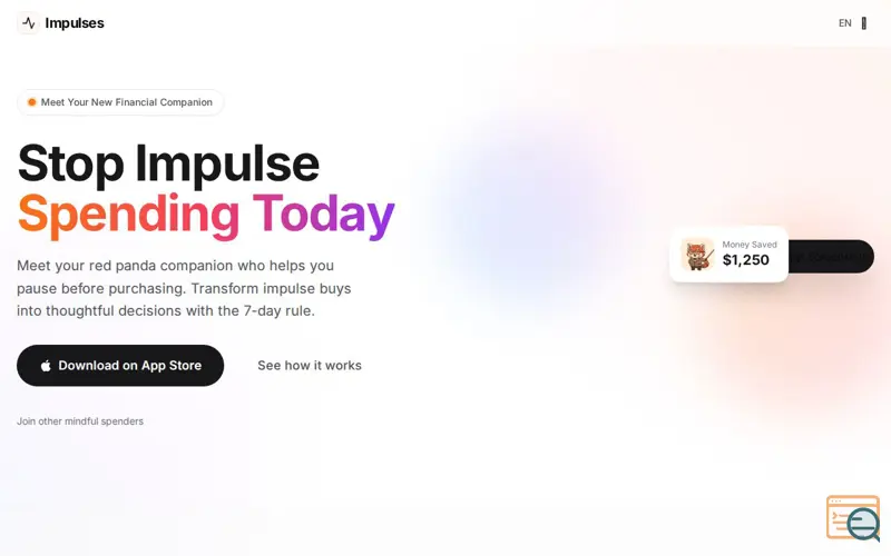 Screenshot of Impulses: Stop Impulse Buying