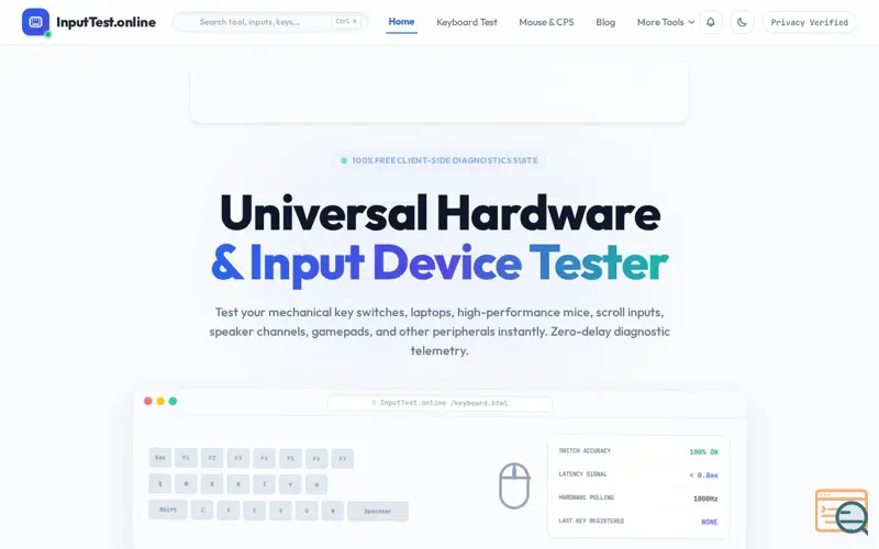 Screenshot of InputTest.online
