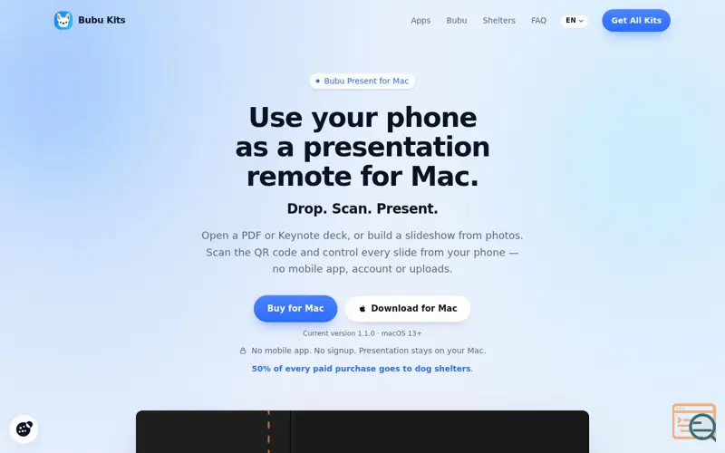 Screenshot of Bubu Present