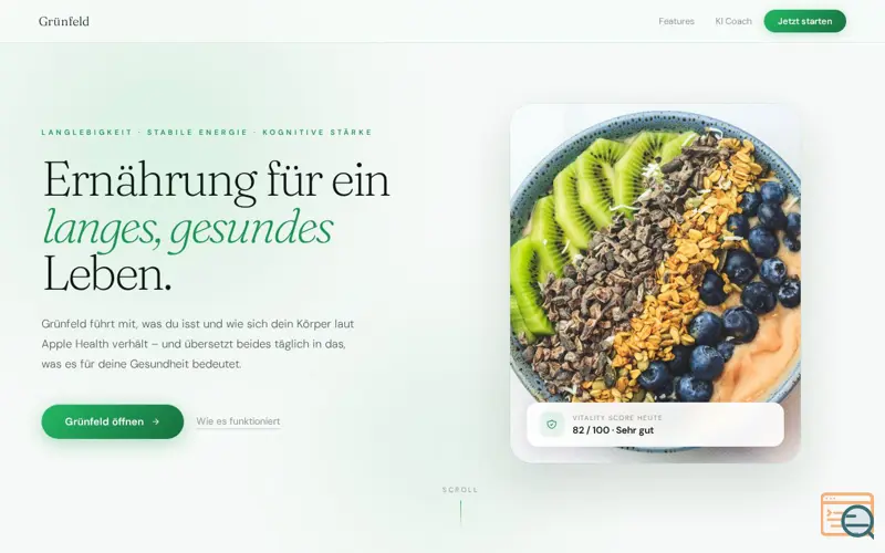 Screenshot of Grünfeld