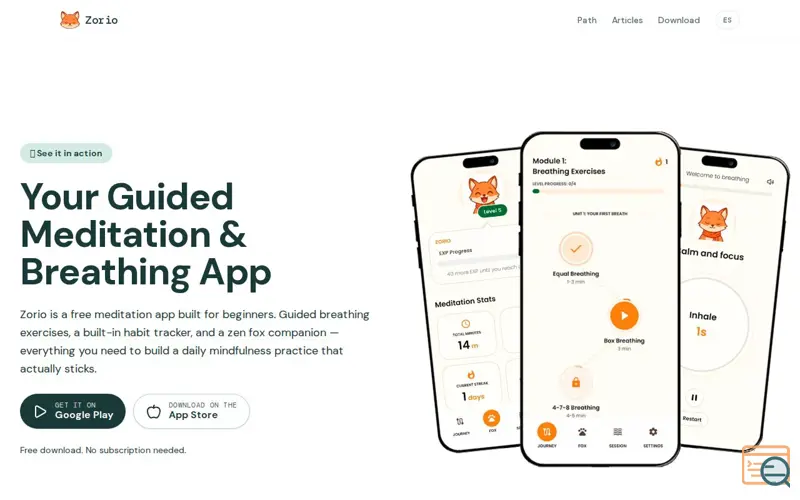 Screenshot of Zorio