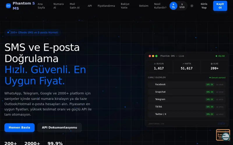 Screenshot of Phantom SMS