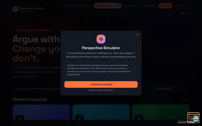 Screenshot of Perspective  — Understand the diffrence