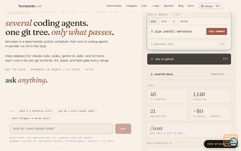 Screenshot of Bernstein