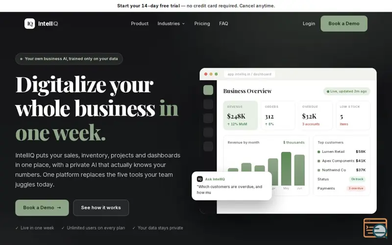 Screenshot of IntellIQ
