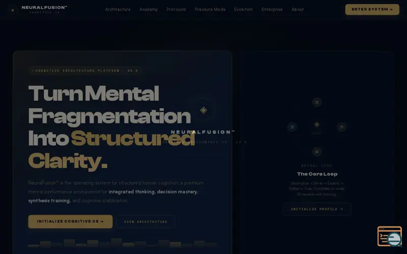 Screenshot of NeuralFusion™