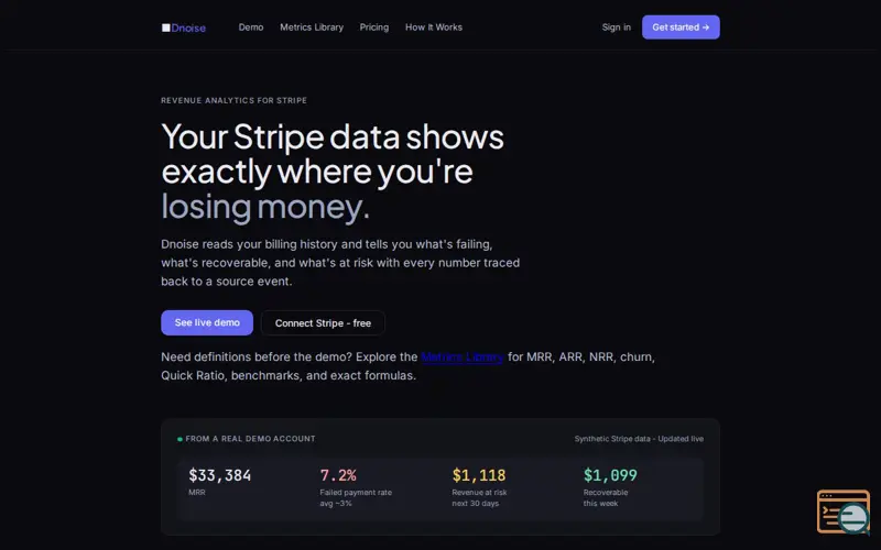 Screenshot of Dnoise