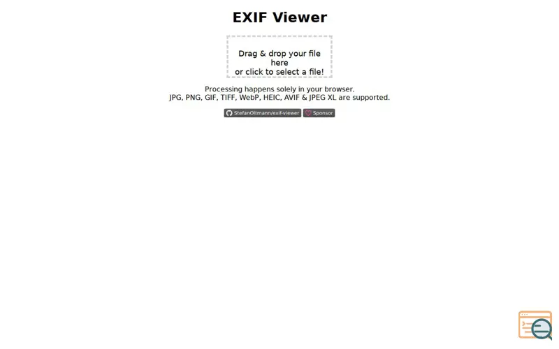 Screenshot of EXIF Viewer