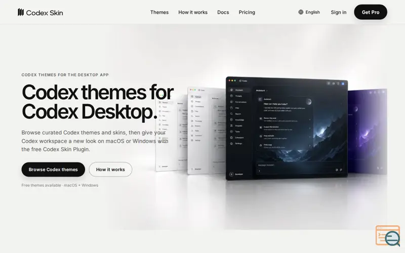 Screenshot of Codex Skin
