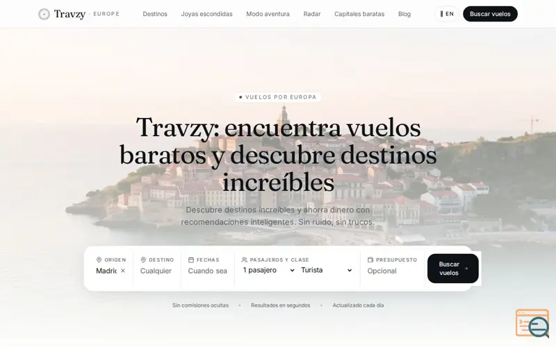Screenshot of Travzy
