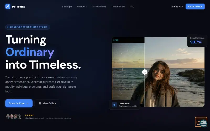 Screenshot of Polaroma