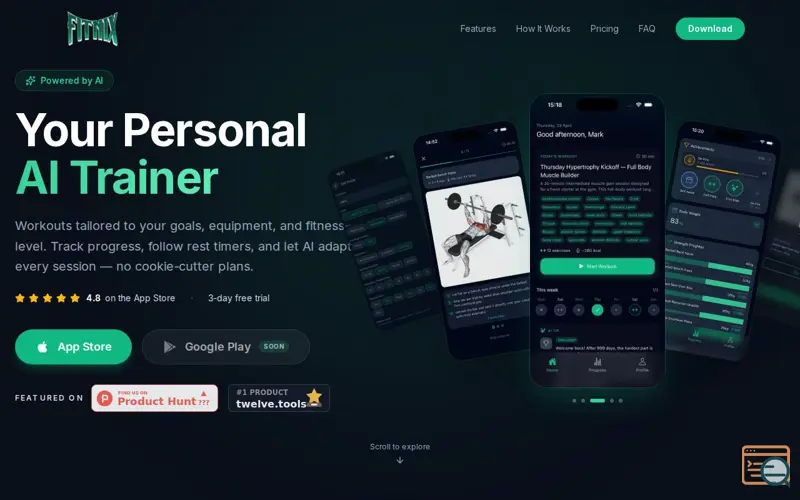 Screenshot of Fitnix