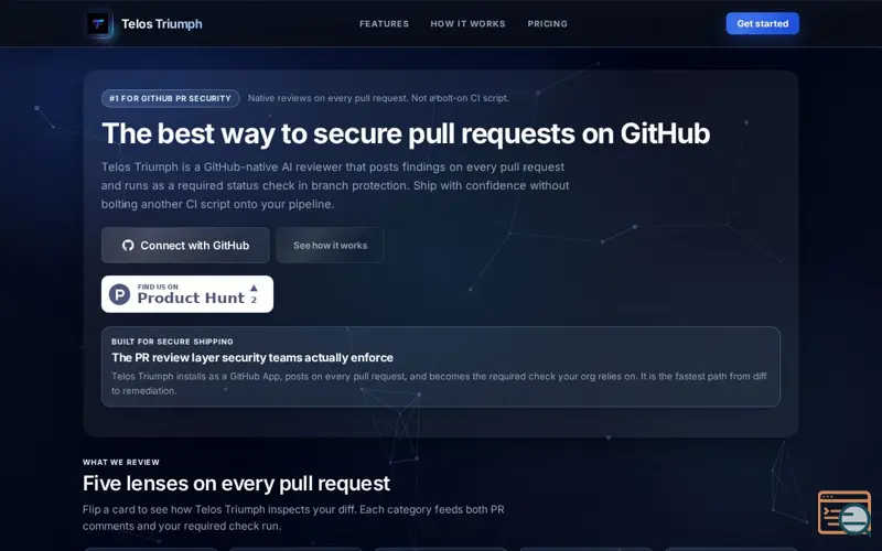 Screenshot of Triumph Security