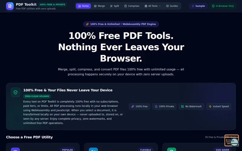 Screenshot of PDF Toolkit