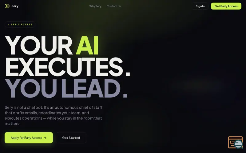 Screenshot of Sery