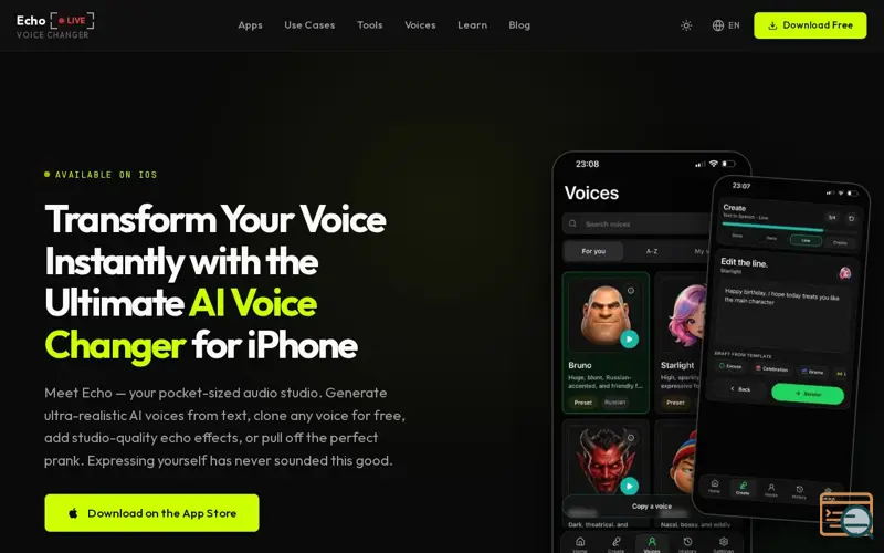 Screenshot of Echo - Mobile AI Voice Changer