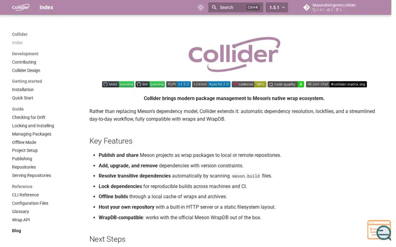 Screenshot of Collider