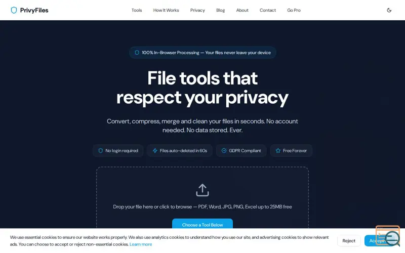 Screenshot of PrivyFiles
