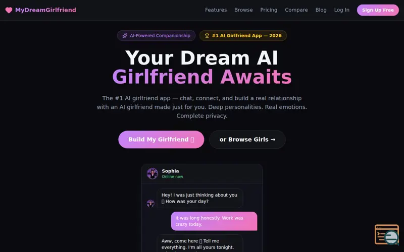 Screenshot of MyDreamGirlfriend