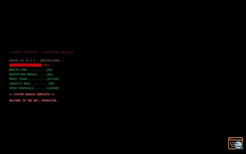 Screenshot of Unfiltered AI Wraith Terminal